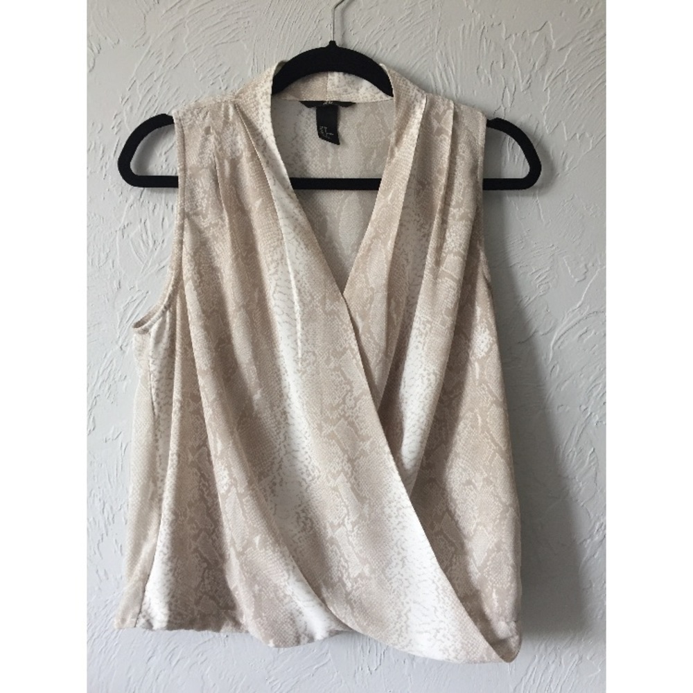 Snake Skin Print Tank Top- H&M